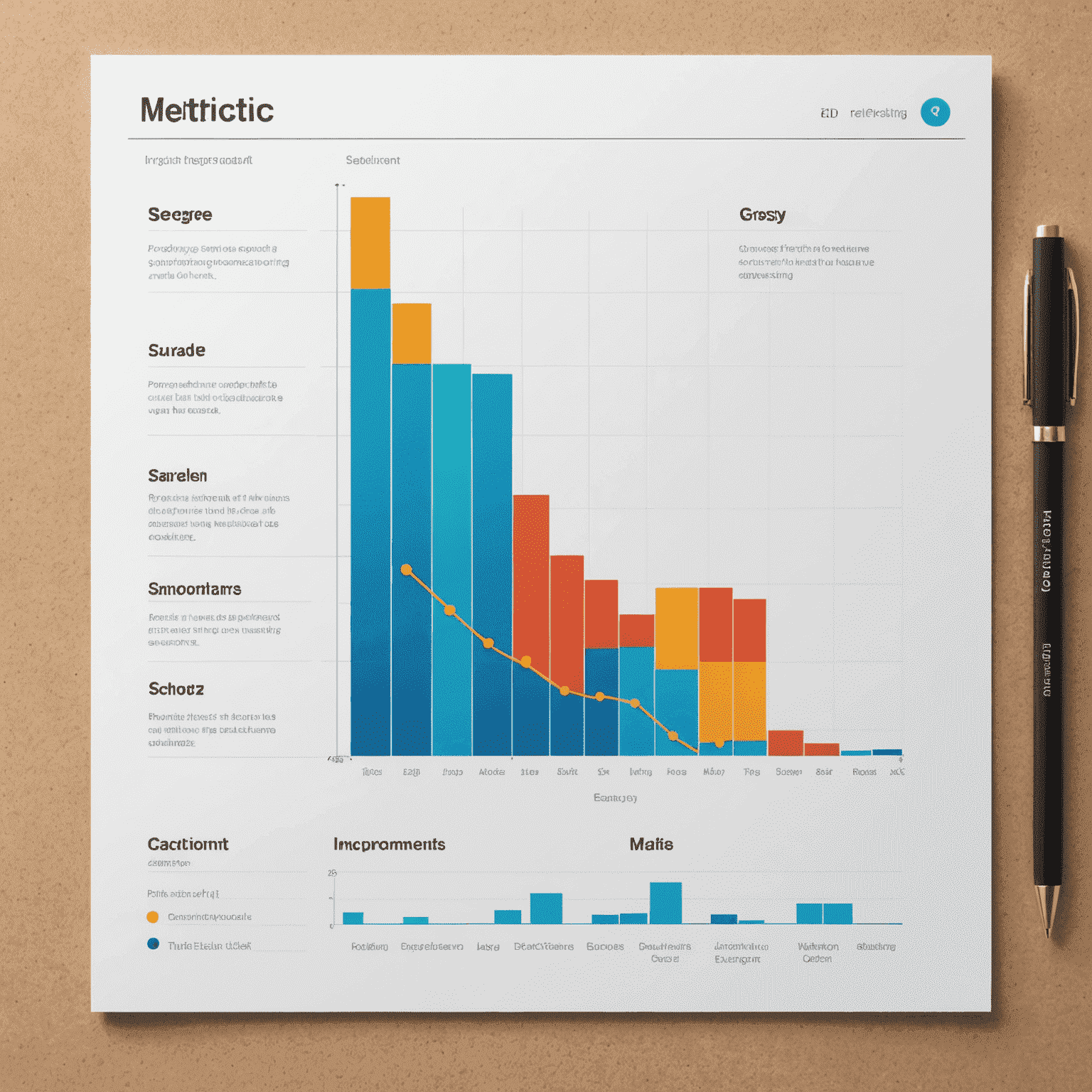 Gráfico que muestra la mejora en métricas de usuario después de implementar una navegación intuitiva